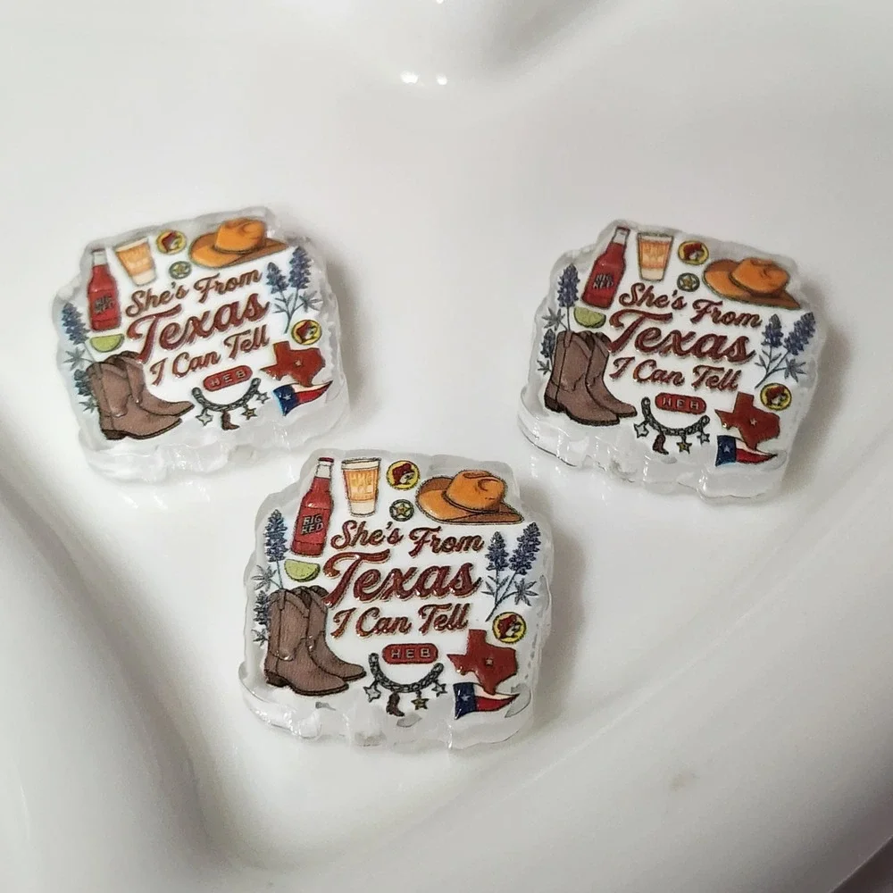 She's From Texas Beads 2 Pcs Beaded Pen Acrylic Jewelry Making Crafts Focal